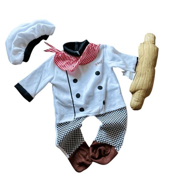 Brand New Rubies Baby Little Chef Costume Size 6-12 mo - Picture 5 of 5
